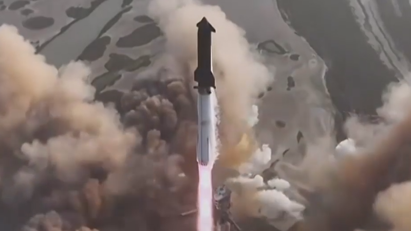 Еще один запуск корабля Starship закончился неудачей. Видео