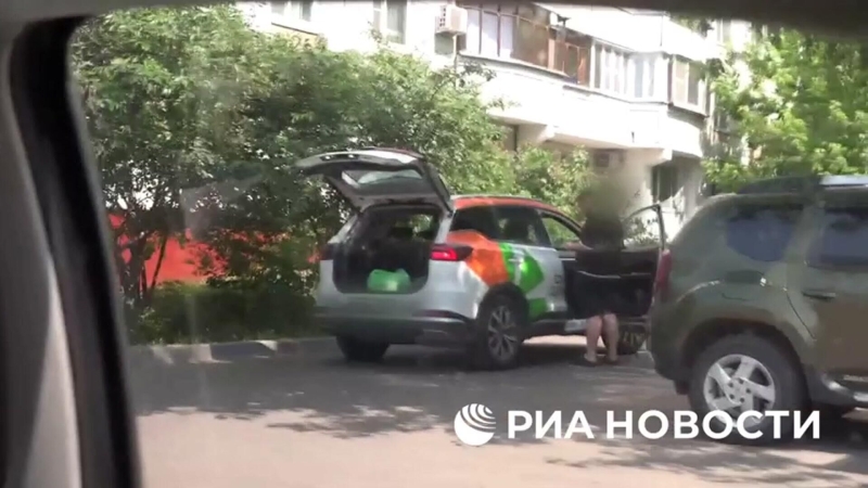 Появилось видео задержания украинской пособницы в Петербурге