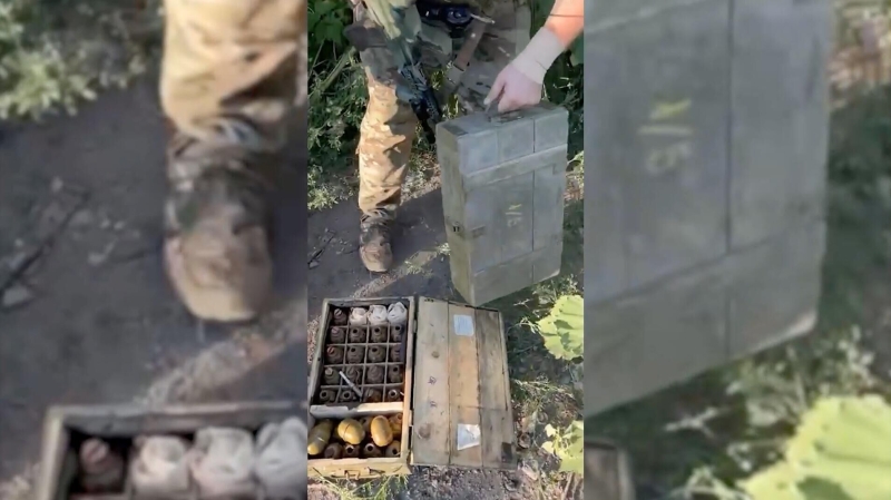 ФСБ нашла два схрона ВСУ с боеприпасами с хлорпикрином