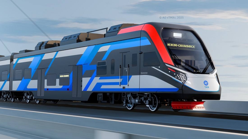 «Трансмашхолдинг» показал, как выглядит первый водородный поезд