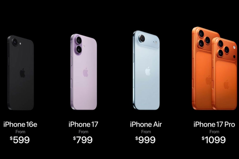 Apple представила iPhone 17 и тонкий iPhone Air