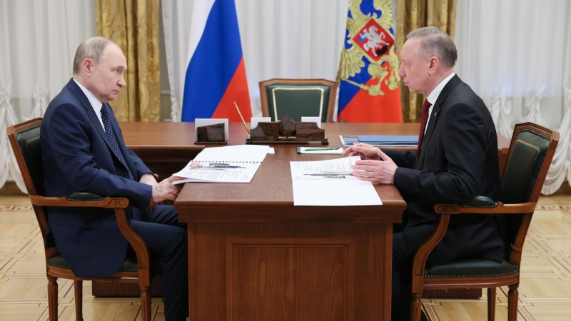 Беглов доложил Путину о развитии Петербурга