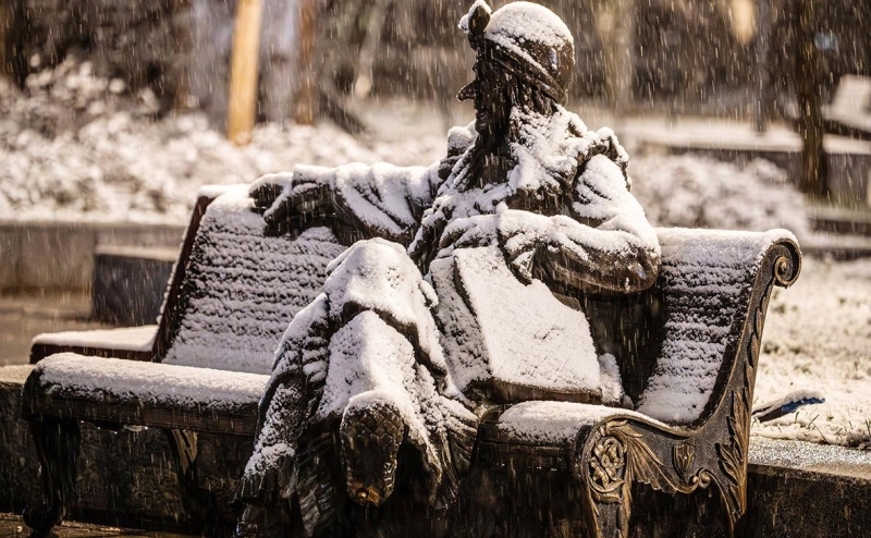 «Роскосмос» показал, как с орбиты выглядит первый снег в Москве. Видео